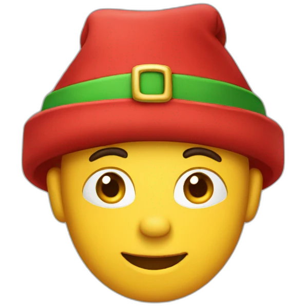 Gorro papá noel (solo el gorro) emoji