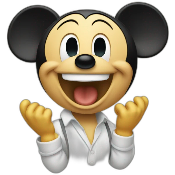 Mickey mouse singing  emoji