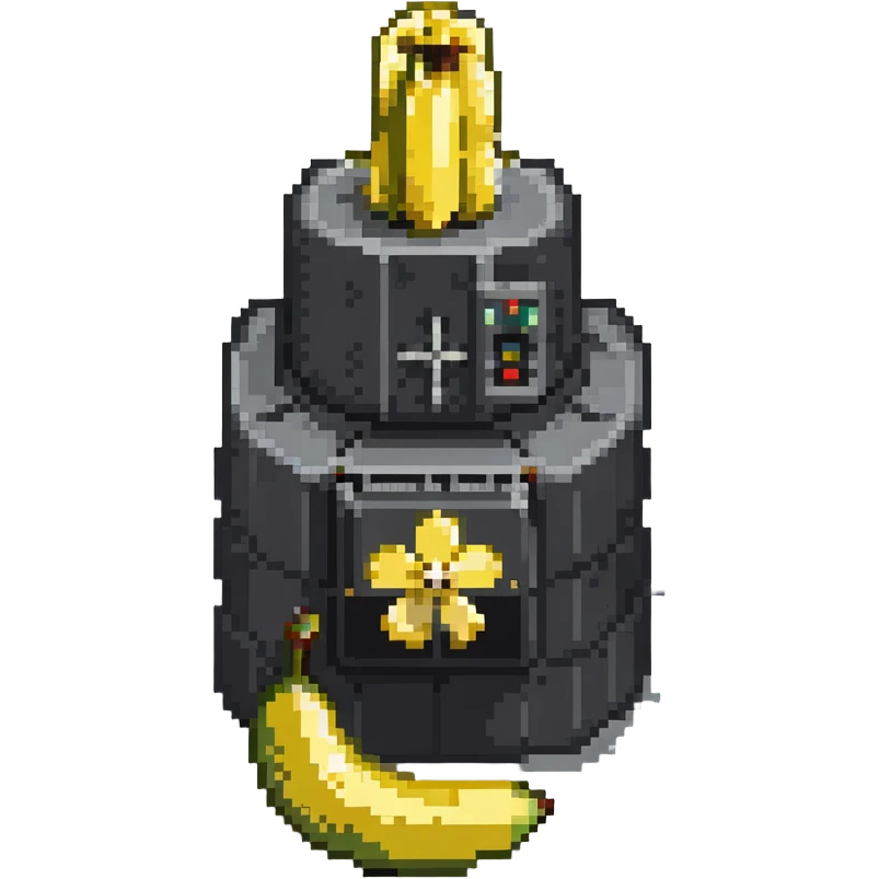 nuclear power plant with a banana emoji