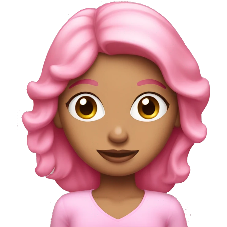 Pink Pilates princess emoji