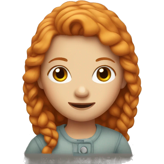 Ginger girl emoji