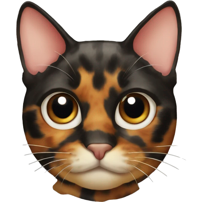 tortoiseshell cat head emoji