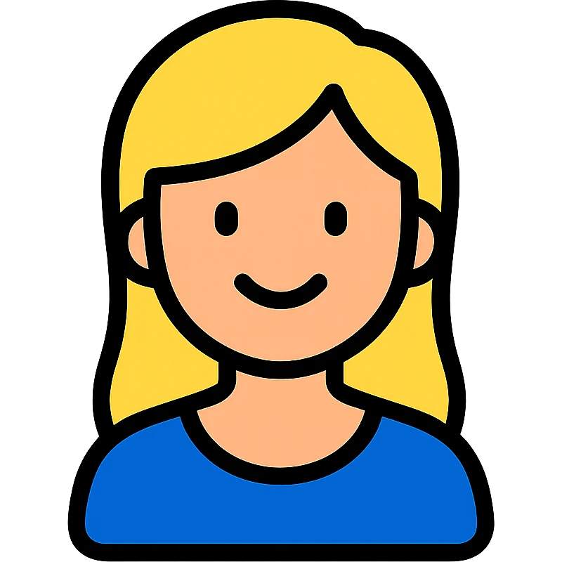 a woman, lineal color icon with black outlines, different expression emoji