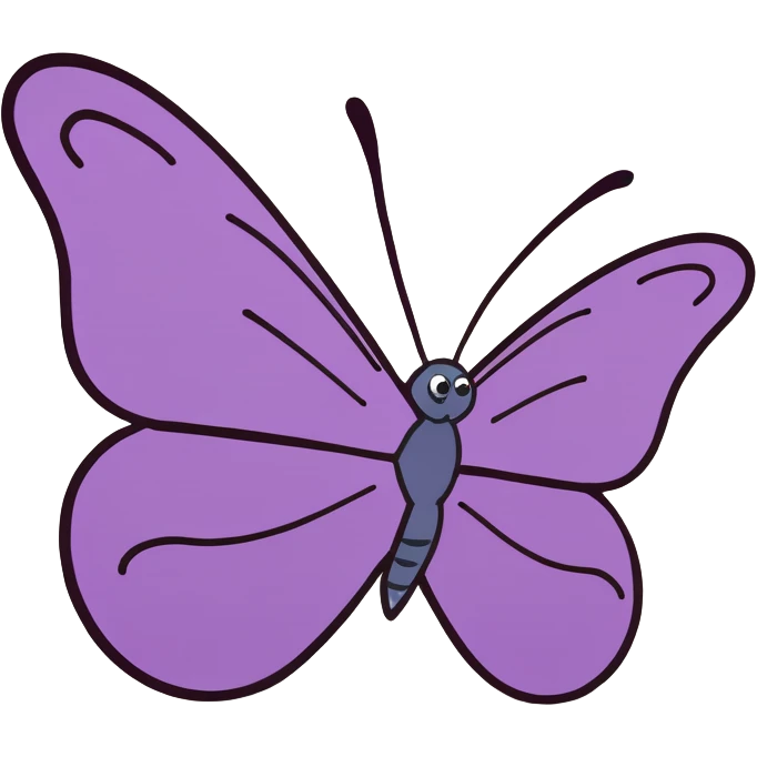 Butterfly purple  emoji