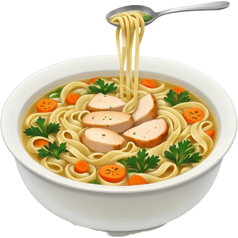 chicken noodles emoji