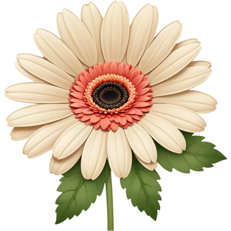 light beige Gerbera flowers  emoji