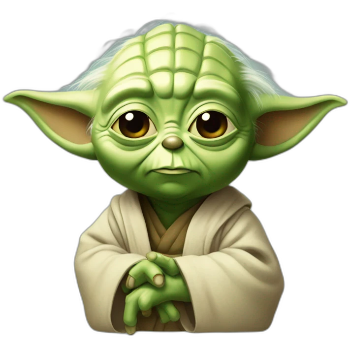 Yoda diciendo alto  emoji