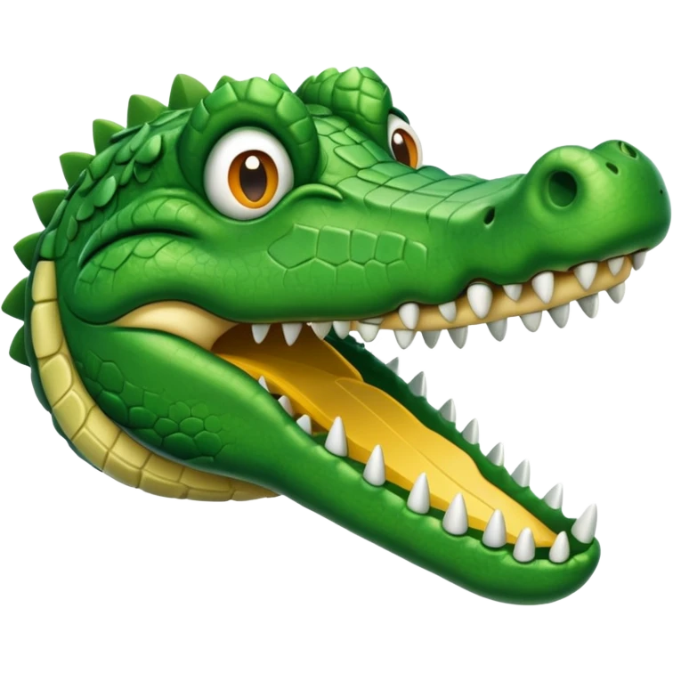 crocodile face and plane emoji