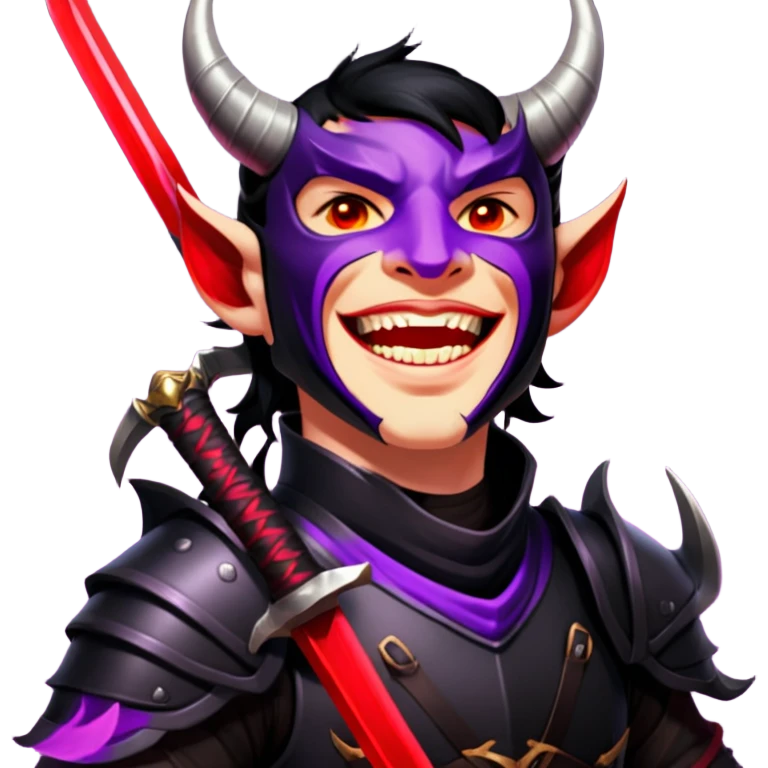 Demon-Horned Warrior emoji