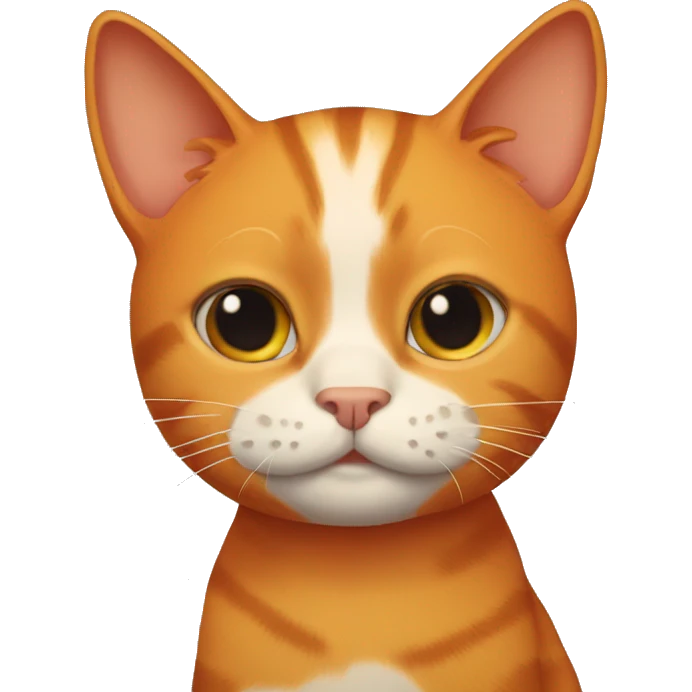 Orange cat  emoji