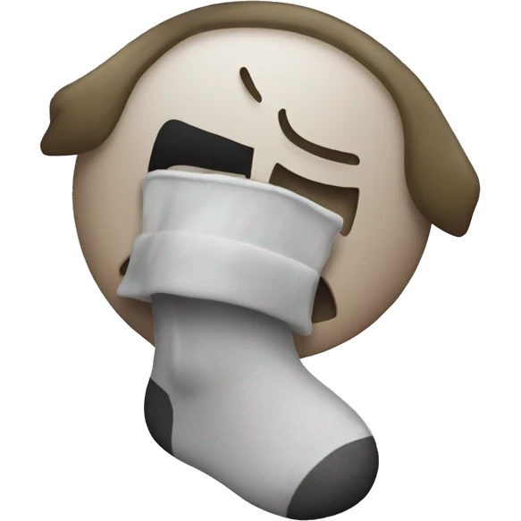 smelling a sock emoji