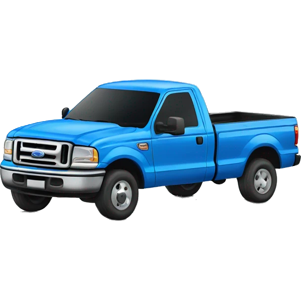 ford truck blue sideways emoji