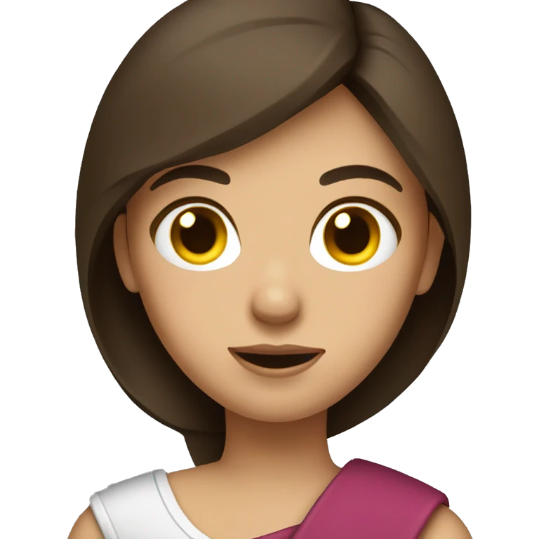 brunette Girl with broken arm in a sling emoji
