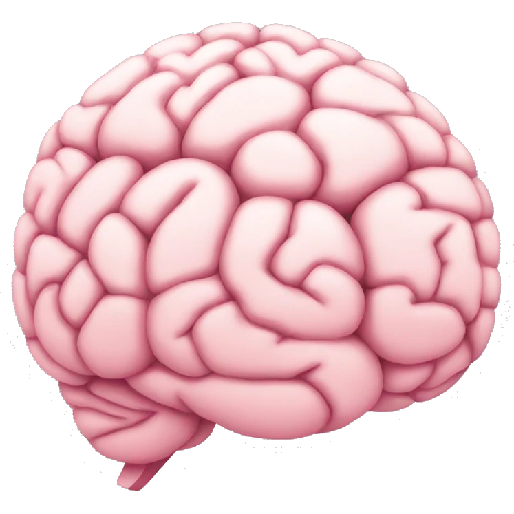 light pink brain emoji
