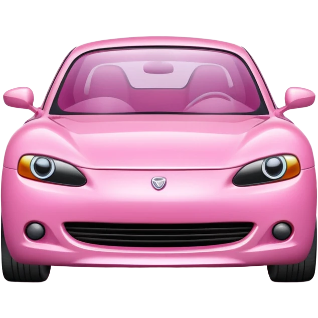 Pink car emoji