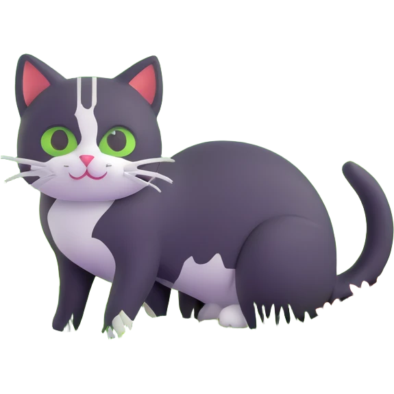 cat on a green meadow with mountains, Switzerland emoji
