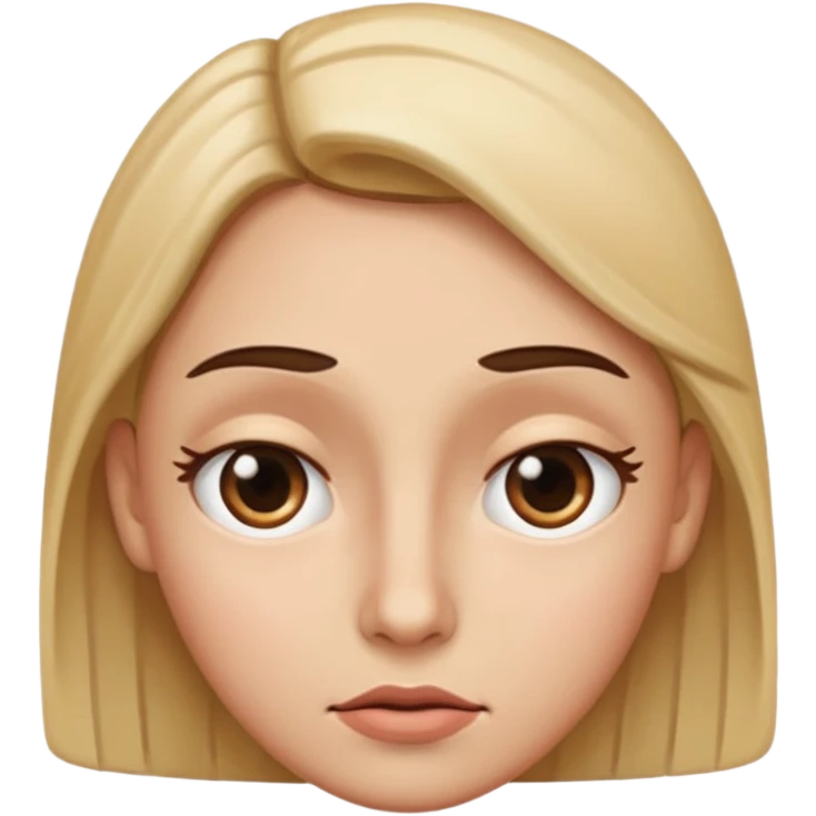 judgemental side eye, expressive face, 3/4 face view, ios emoji style emoji