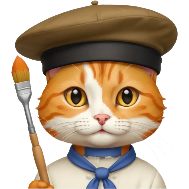 painter cat emoji