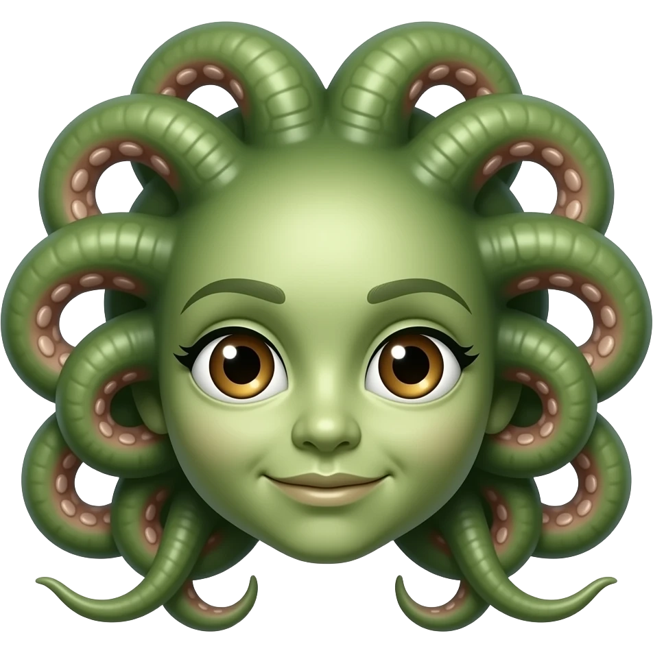 medusa brown eyes emoji