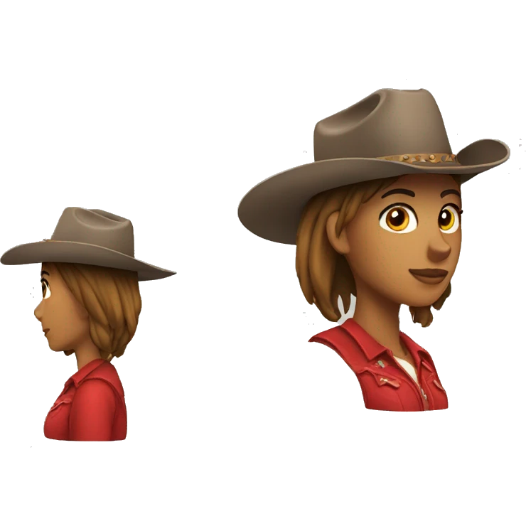 red cowgirl emoji