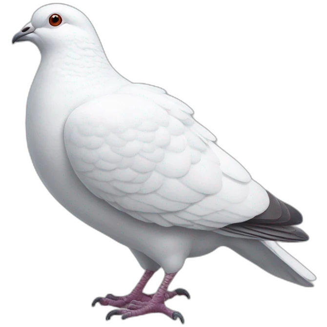 a-white-pigeon emoji