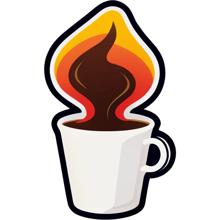 Mad cup of coffee emoji