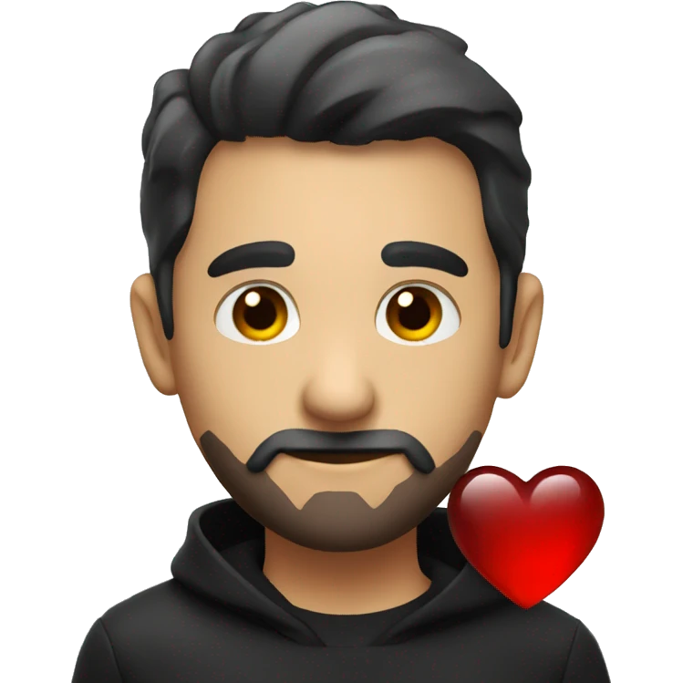 red black glass heart emoji