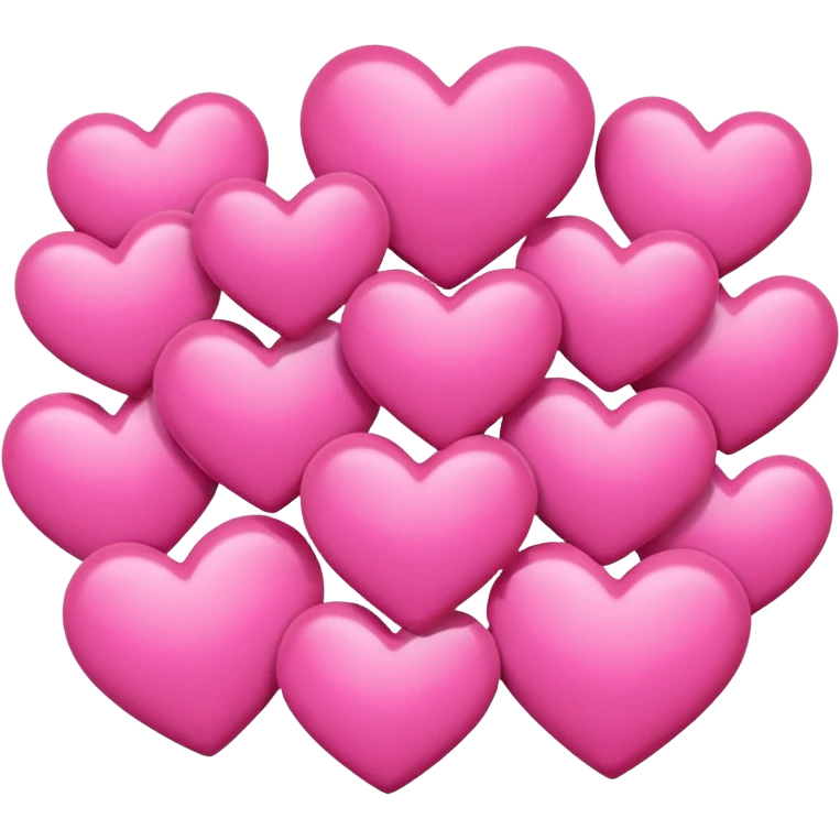 a lot of pink hearts with so much love  emoji
