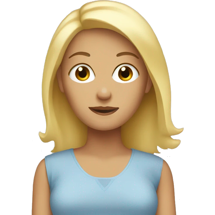 Blonde mom emoji