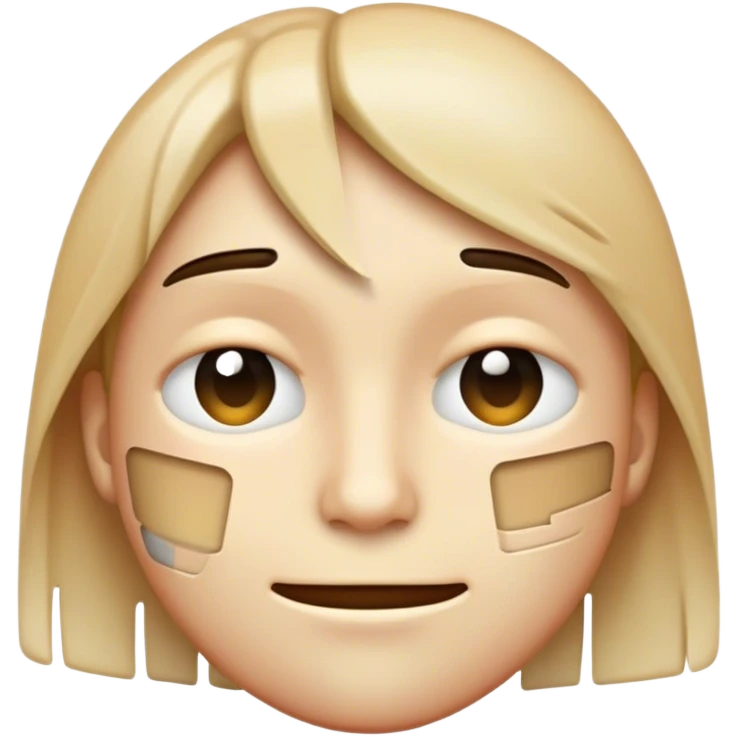 Glitched face emoji emoji