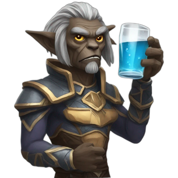 Lineage 2 dworf drinking monster emoji