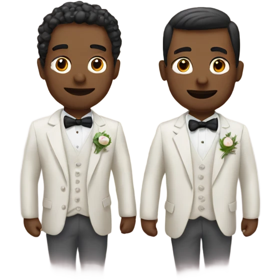 Two men married emoji