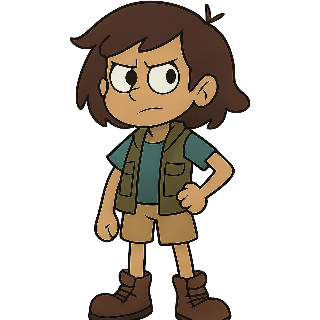 A character similar to the reference image, style 3 emoji
