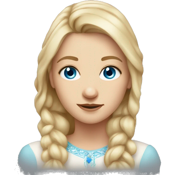 A 28 year old Slavic girl with light hair, blue eyes, ring on the left side of the nose emoji