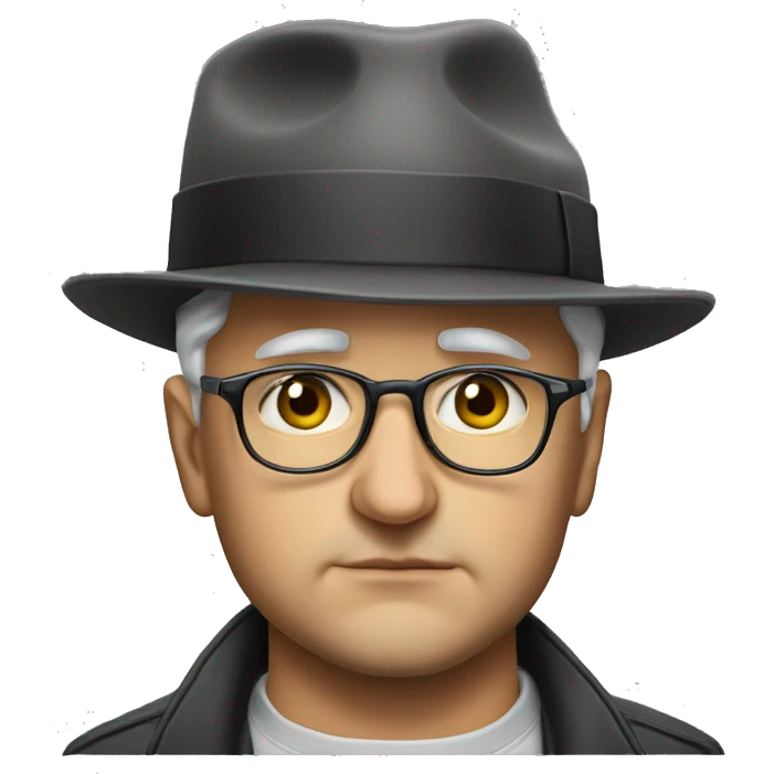 photorealistic yuriy andropov sad hat emoji
