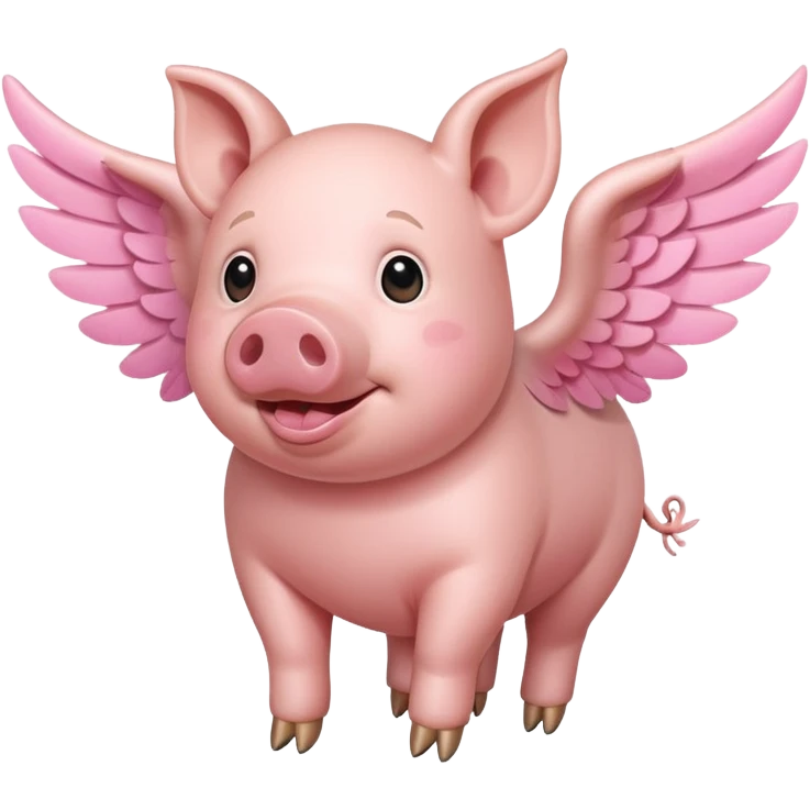 Pig flying  emoji