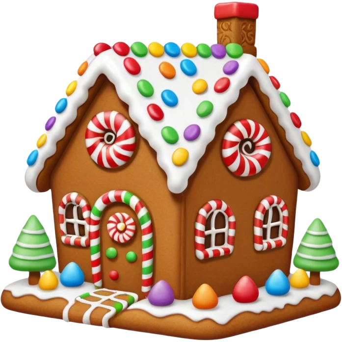 gingerbread house emoji