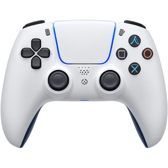 A white ps5 emoji
