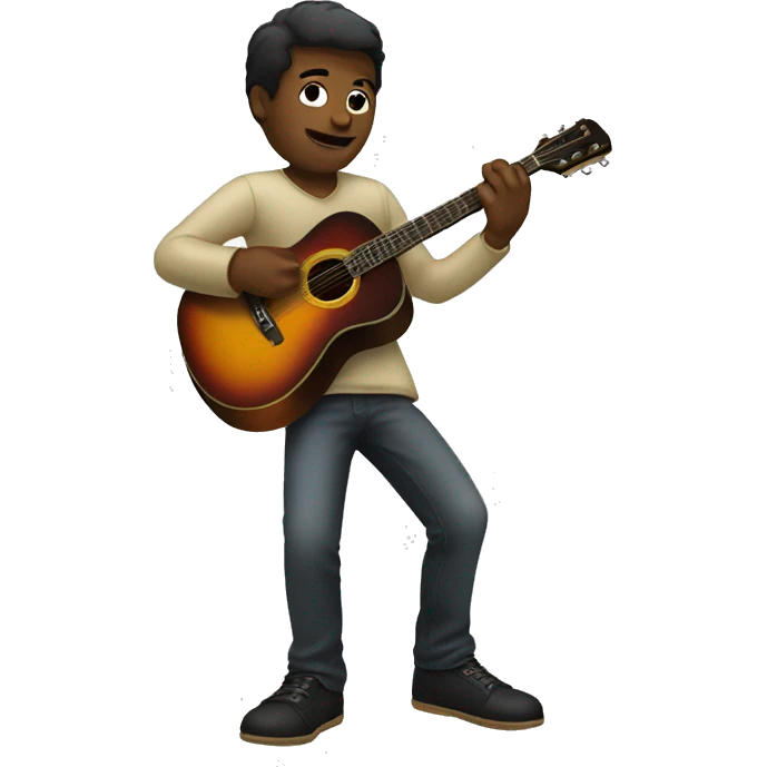 Musician playing guitar emoji