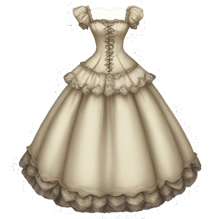 Victorian dress gown emoji