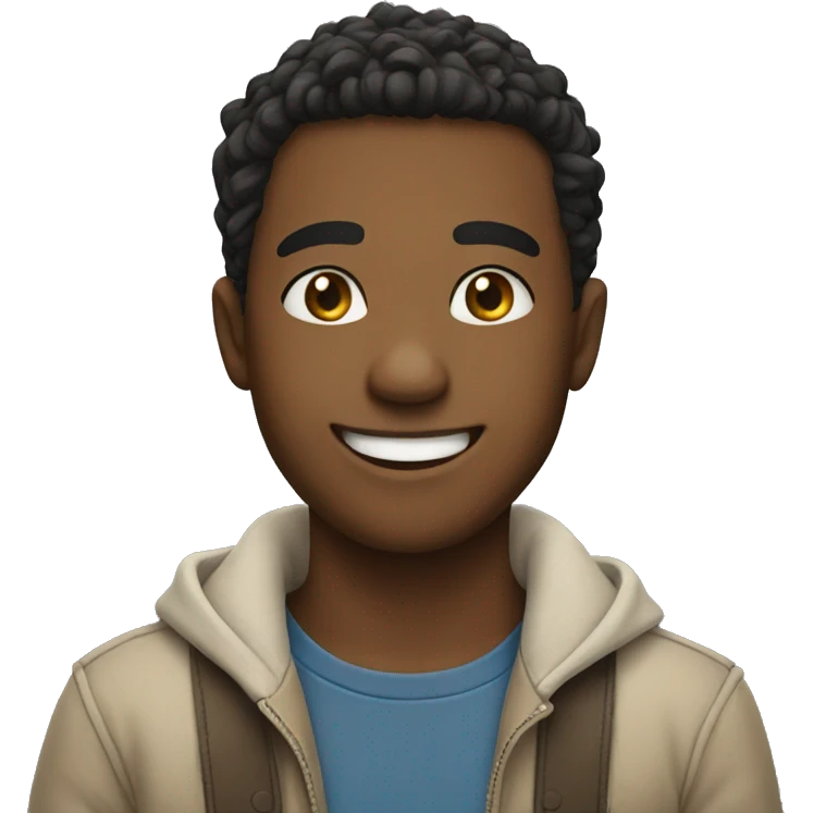 Brother with smile emoji