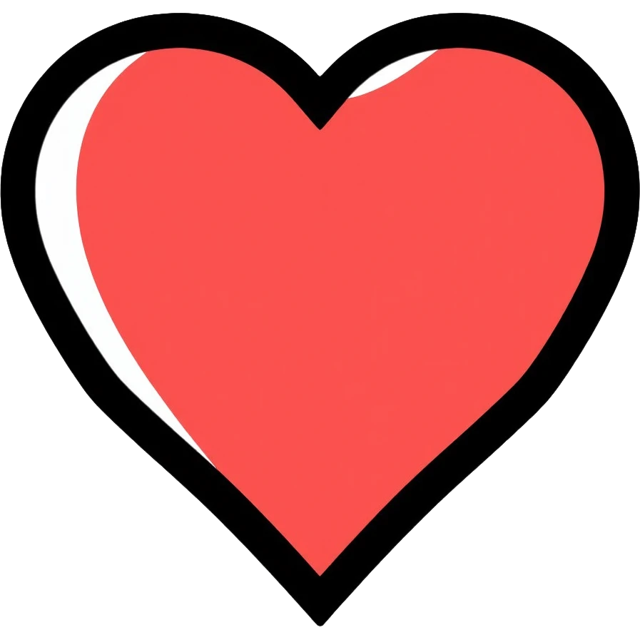 simple red heart emoji
