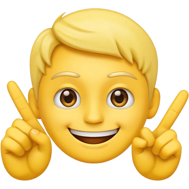 A normal emoji with 2 middle fingers emoji