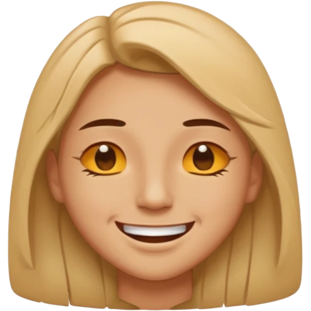 Eyes closed smile with teeth emoji