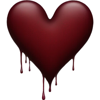 Dark red heart emoji