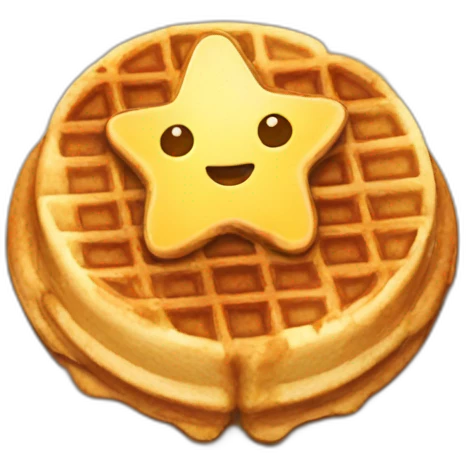 Texas shaped waffle emoji