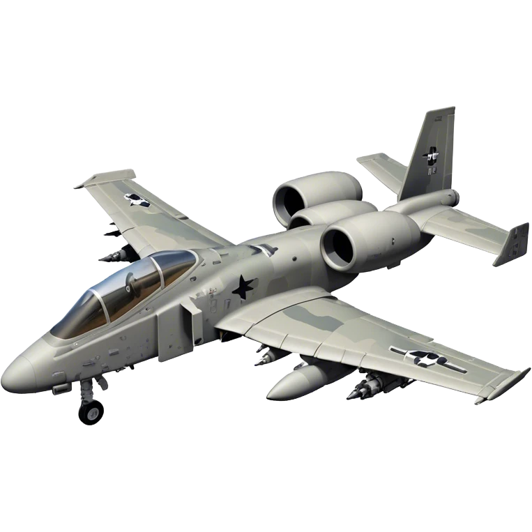 Warthog Jet (A-10 Thunderbolt II) - Fairchild Republic (Model Year: 2022) (Iconic colour: Desert camo) emoji