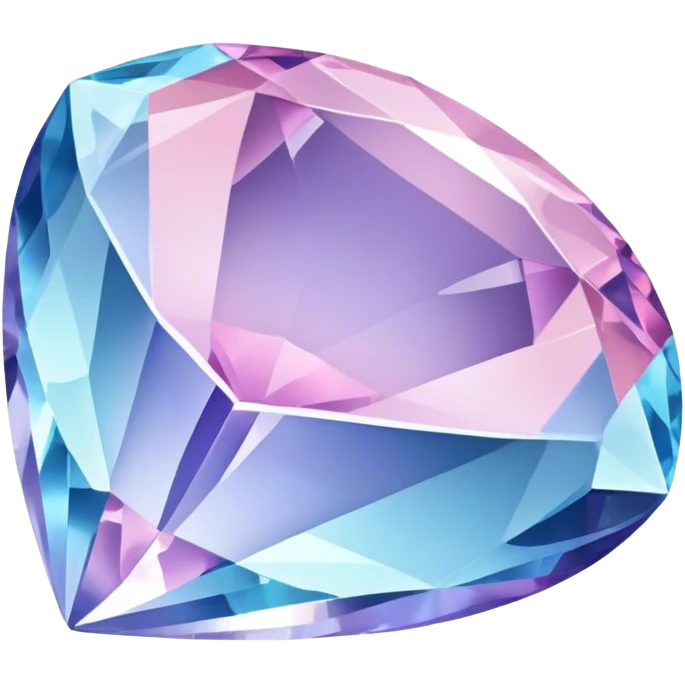 Pastel-blue-purple-pink crystal-gem-stone emoji