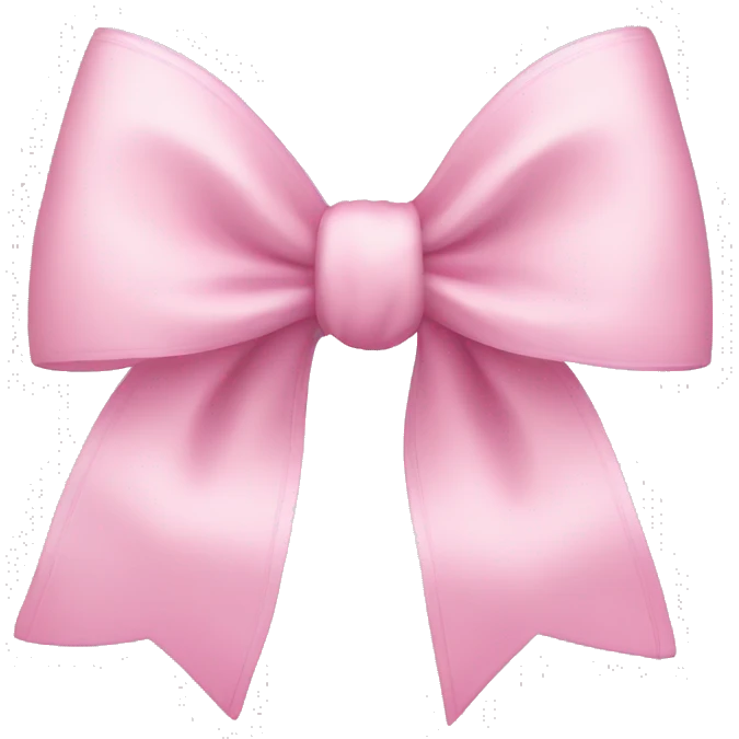 big light pink bow emoji