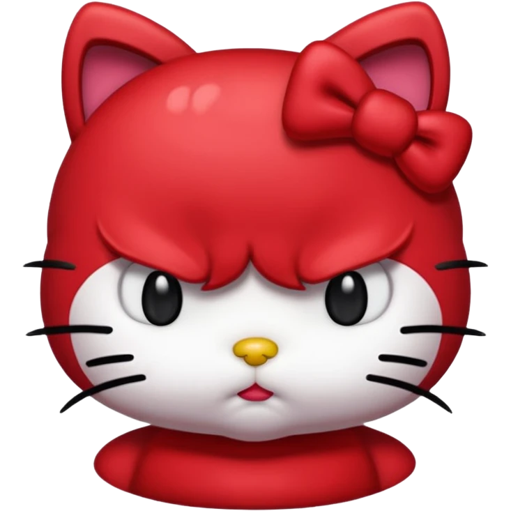 Angry hello kitty  emoji